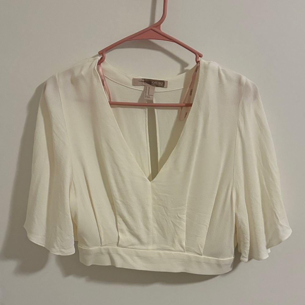 Forever 21 Crop Flowy Top